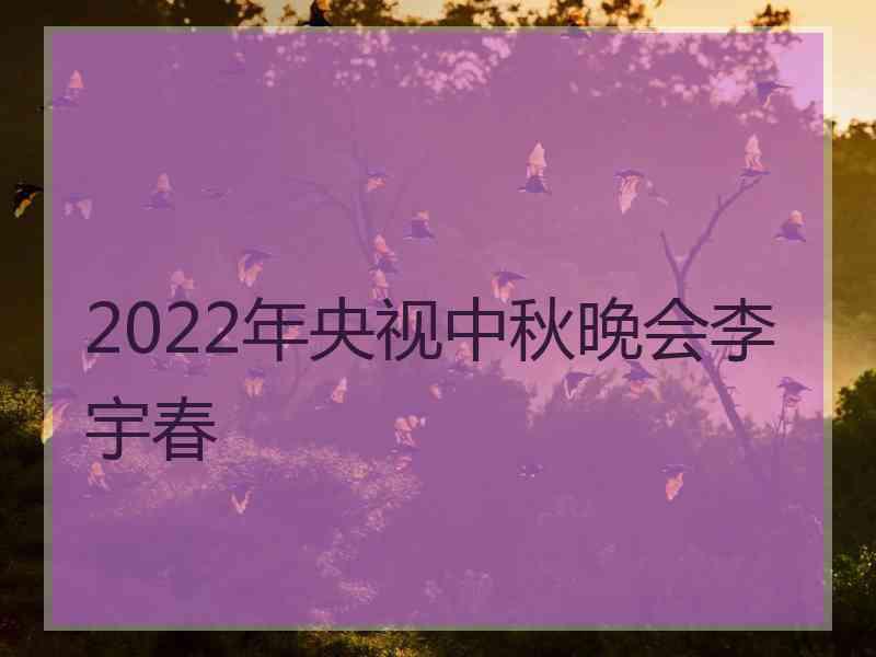 2022年央视中秋晚会李宇春