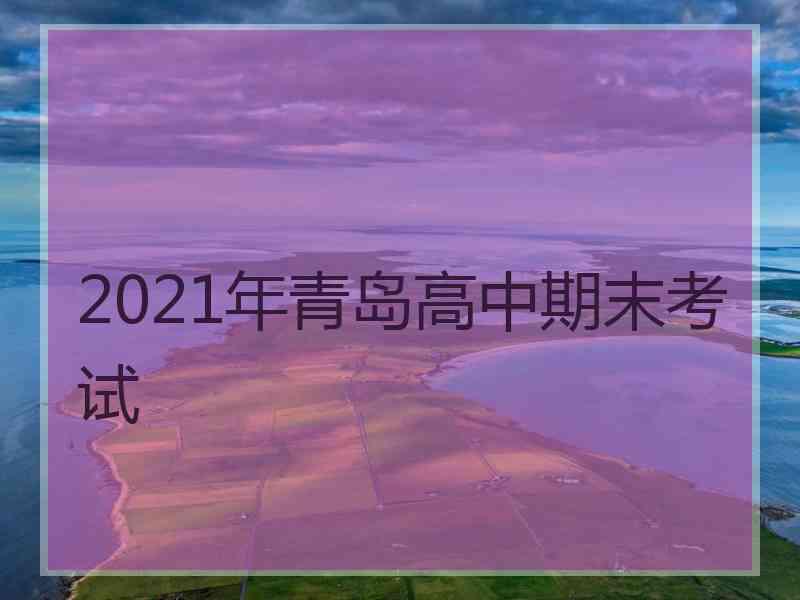 2021年青岛高中期末考试