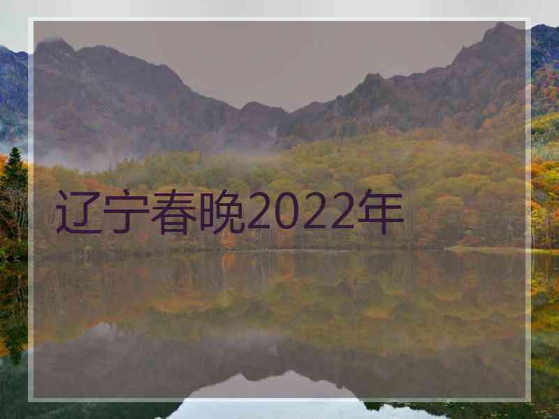 辽宁春晚2022年