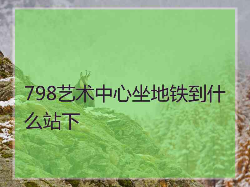 798艺术中心坐地铁到什么站下