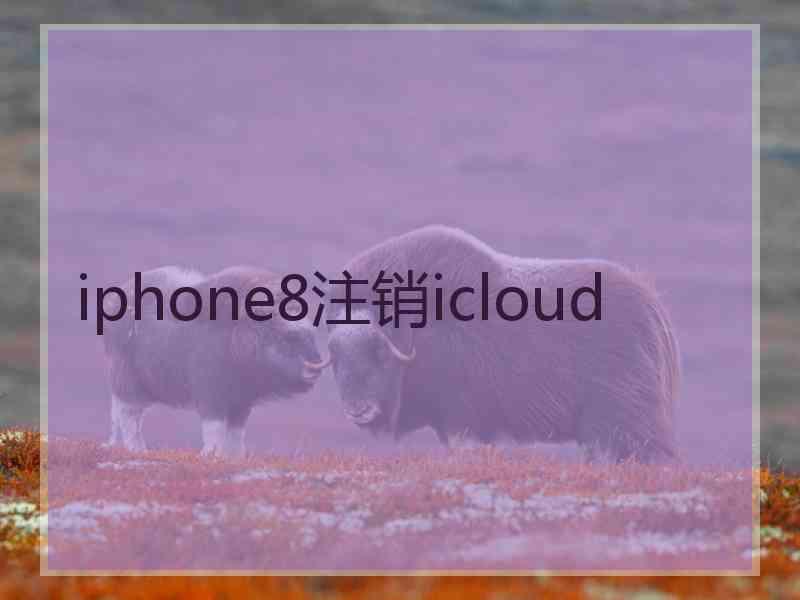 iphone8注销icloud