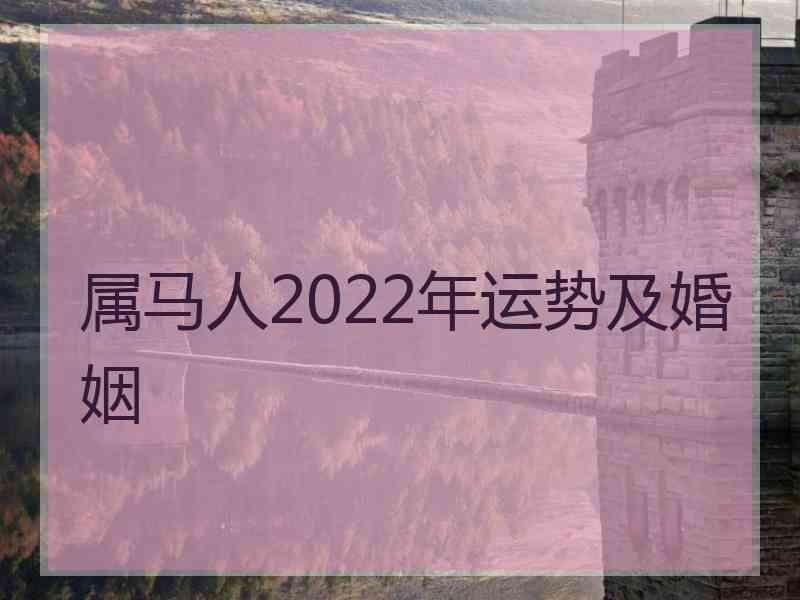 属马人2022年运势及婚姻