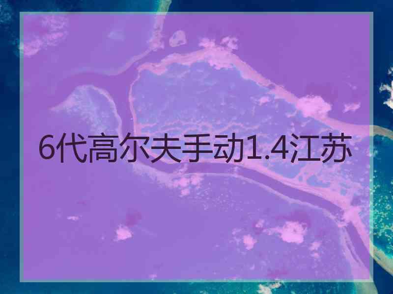 6代高尔夫手动1.4江苏