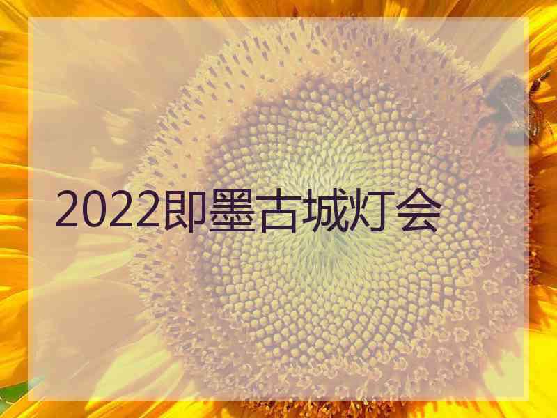 2022即墨古城灯会