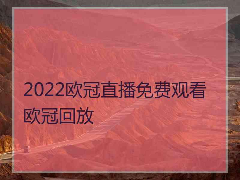 2022欧冠直播免费观看欧冠回放