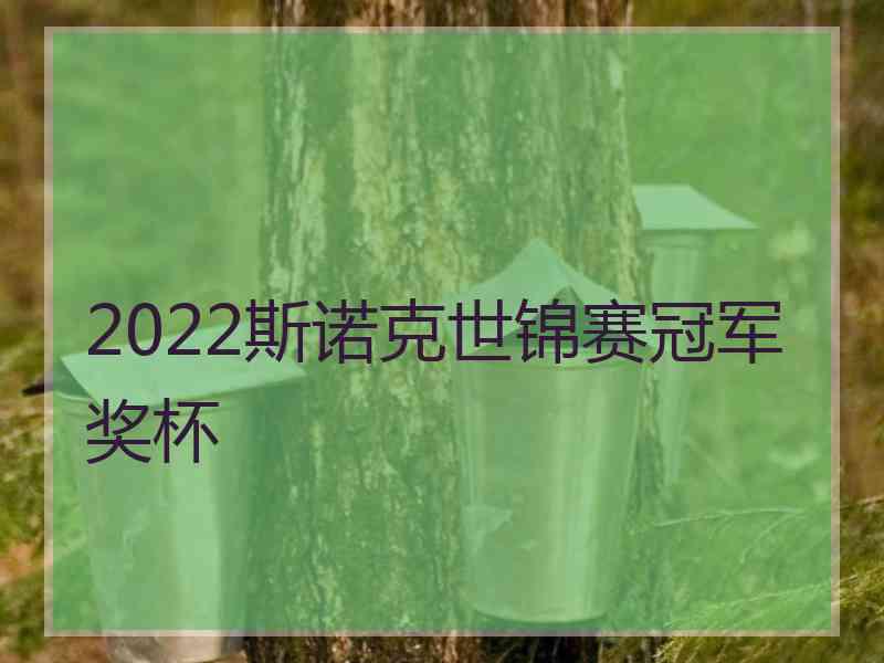 2022斯诺克世锦赛冠军奖杯