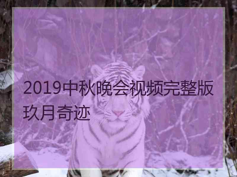 2019中秋晚会视频完整版玖月奇迹