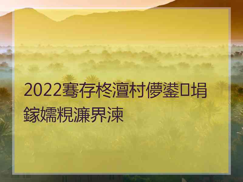 2022骞存柊澶村儚鍙埍鎵嬬粯濂界湅