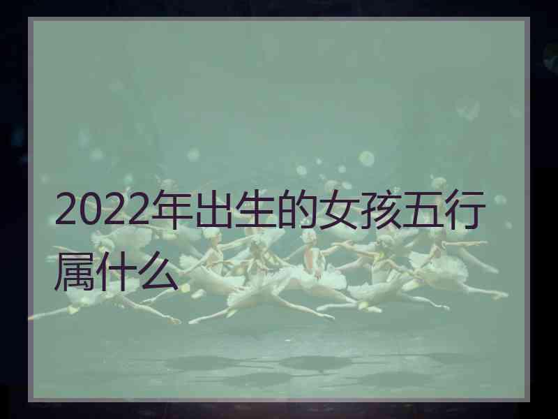 2022年出生的女孩五行属什么