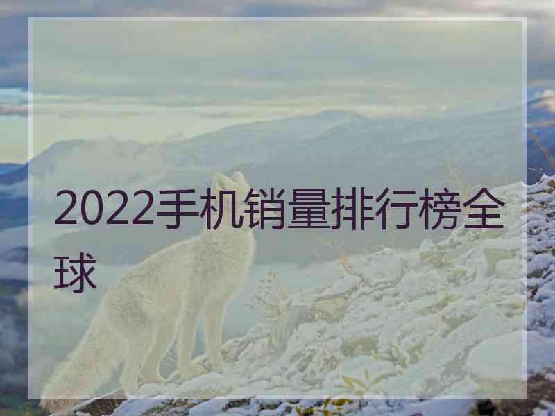 2022手机销量排行榜全球