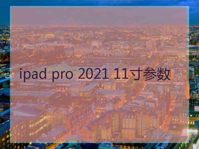 ipad pro 2021 11寸参数