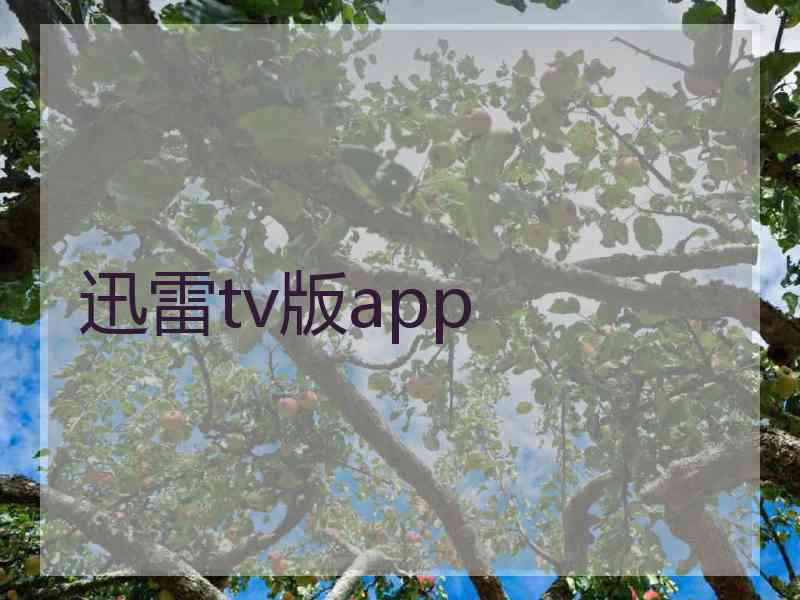 迅雷tv版app