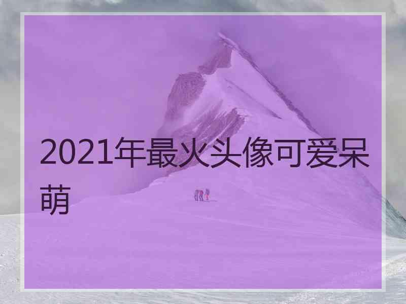 2021年最火头像可爱呆萌