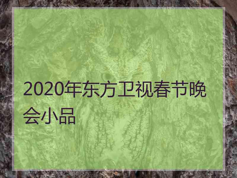 2020年东方卫视春节晚会小品