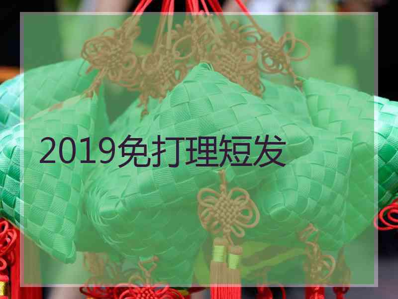 2019免打理短发