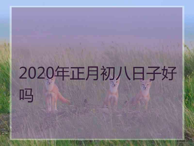 2020年正月初八日子好吗