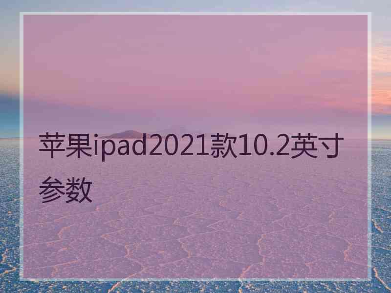 苹果ipad2021款10.2英寸参数