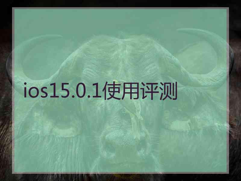 ios15.0.1使用评测