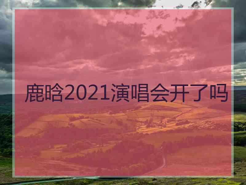 鹿晗2021演唱会开了吗