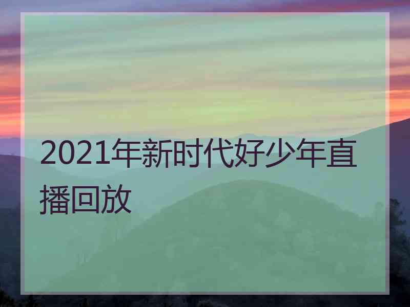 2021年新时代好少年直播回放