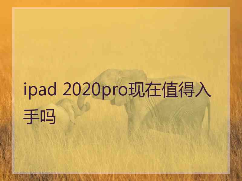 ipad 2020pro现在值得入手吗