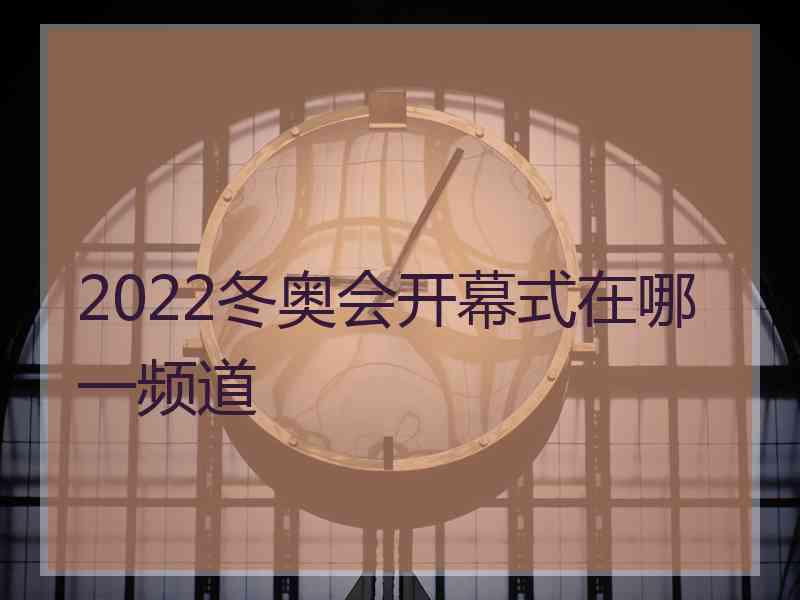 2022冬奥会开幕式在哪一频道