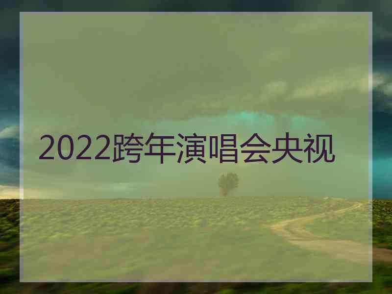 2022跨年演唱会央视