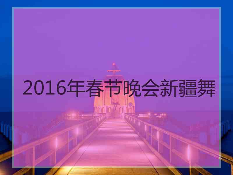 2016年春节晚会新疆舞