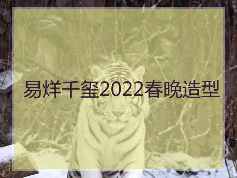 易烊千玺2022春晚造型