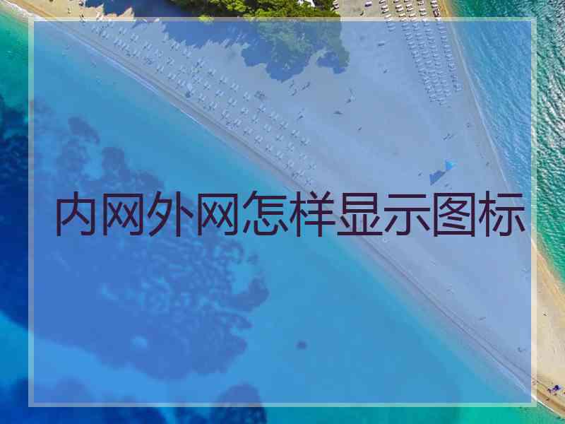 内网外网怎样显示图标