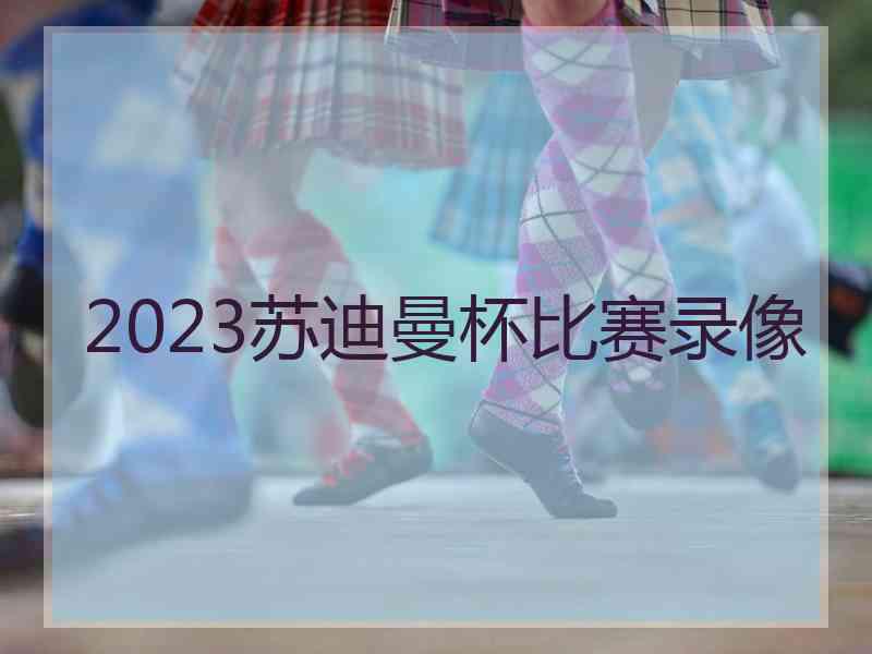 2023苏迪曼杯比赛录像