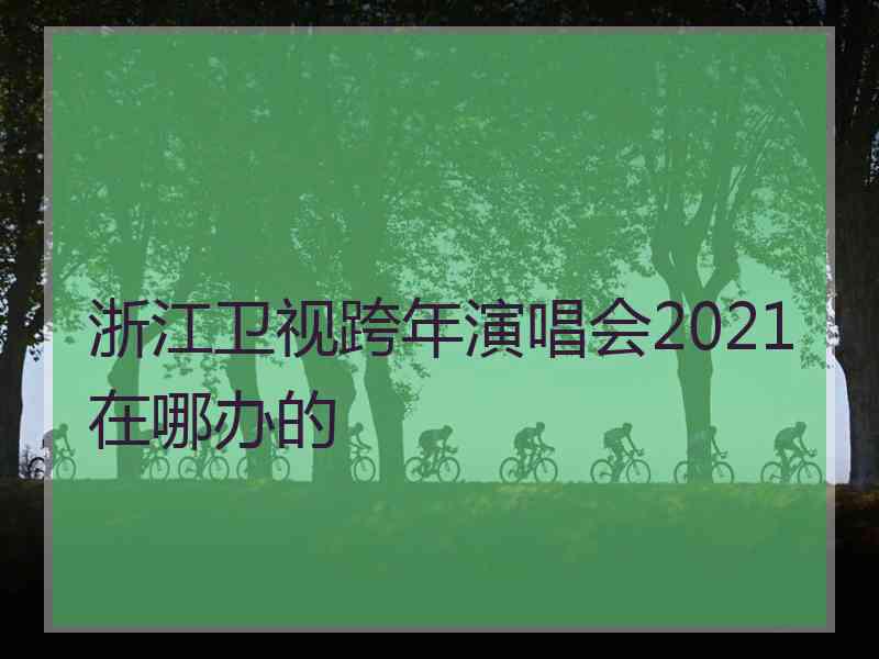 浙江卫视跨年演唱会2021在哪办的