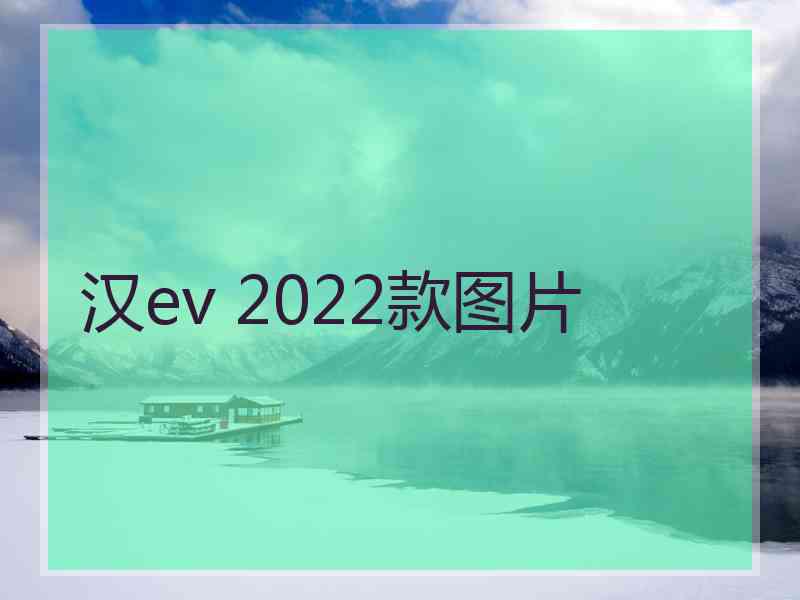 汉ev 2022款图片