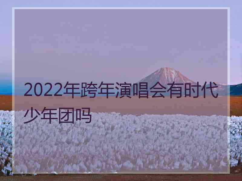 2022年跨年演唱会有时代少年团吗