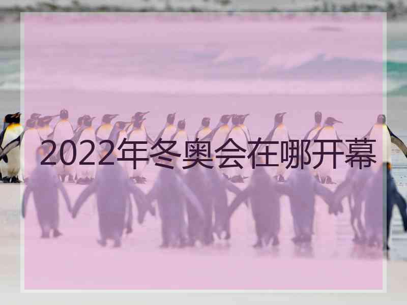 2022年冬奥会在哪开幕