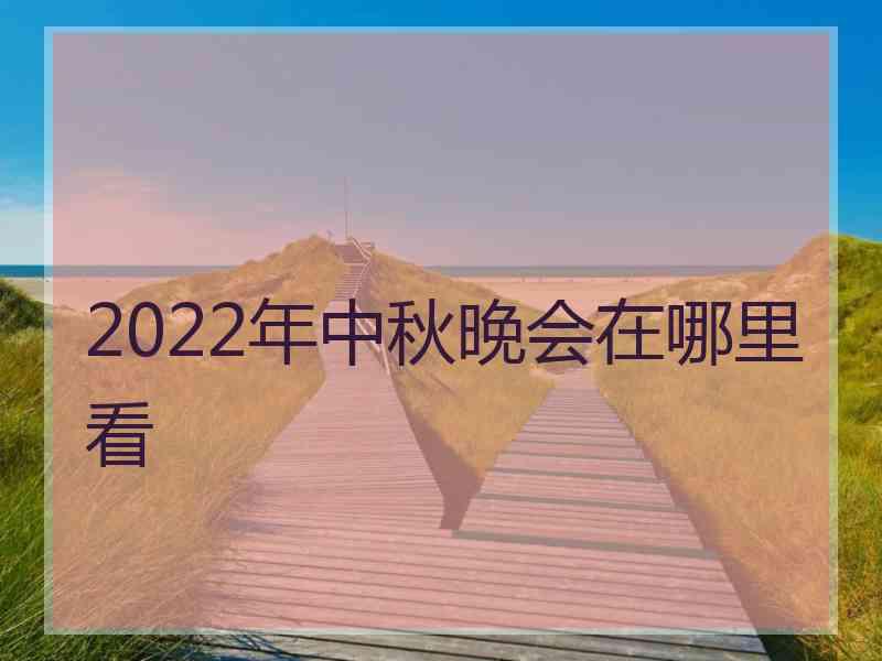 2022年中秋晚会在哪里看