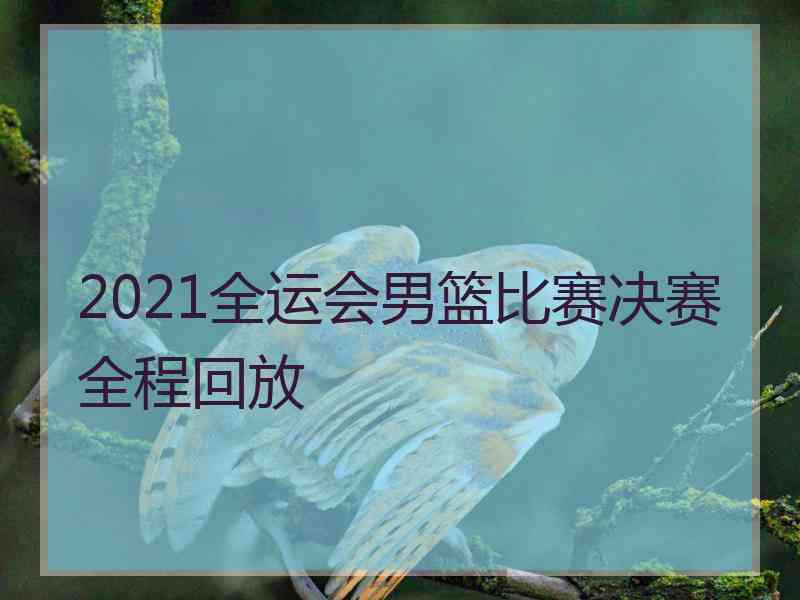 2021全运会男篮比赛决赛全程回放