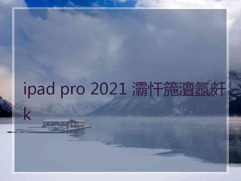 ipad pro 2021 灞忓箷澶氬皯k