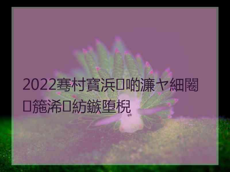 2022骞村寳浜啲濂ヤ細闂箷浠紡鏃堕棿