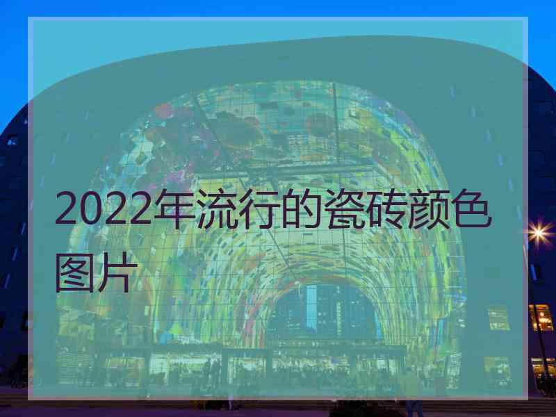 2022年流行的瓷砖颜色图片