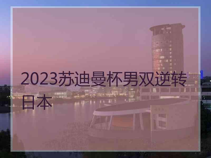 2023苏迪曼杯男双逆转日本