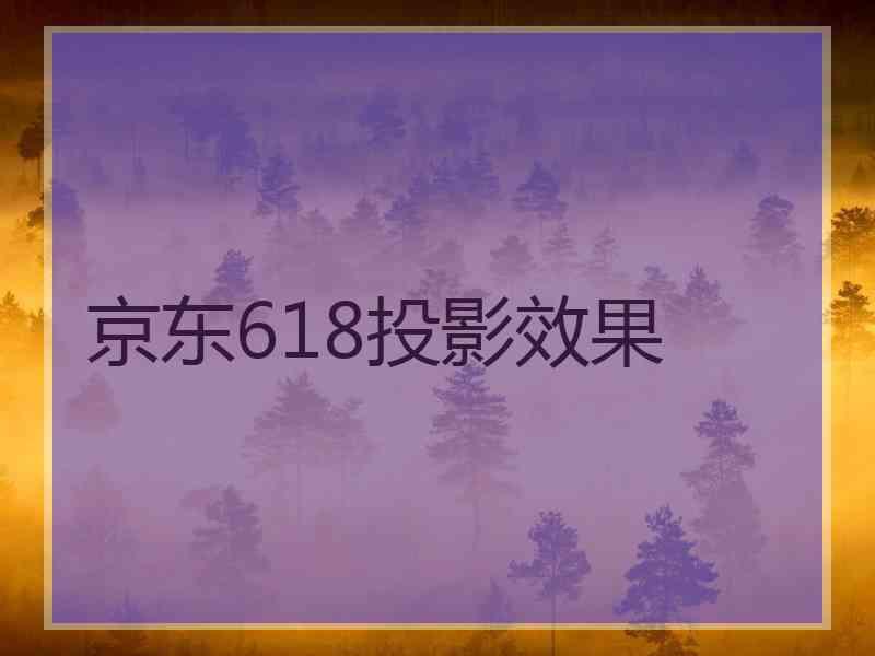 京东618投影效果