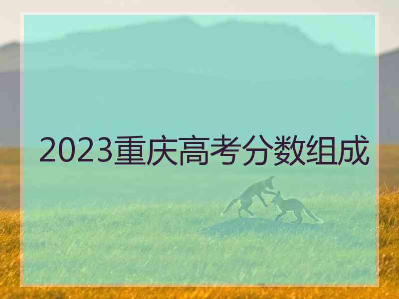 2023重庆高考分数组成