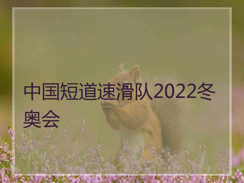 中国短道速滑队2022冬奥会