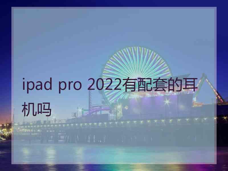 ipad pro 2022有配套的耳机吗