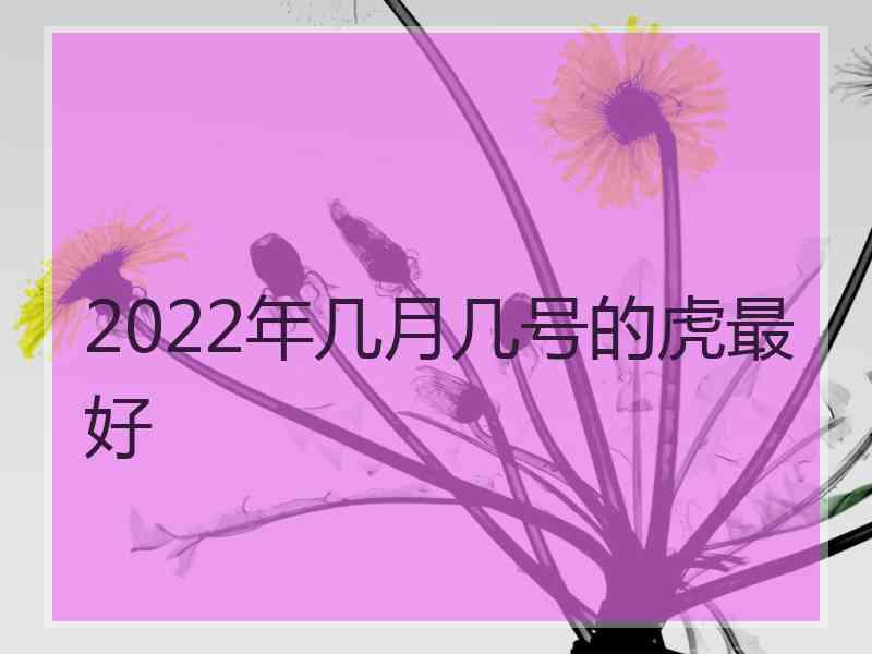 2022年几月几号的虎最好