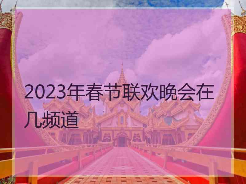 2023年春节联欢晚会在几频道