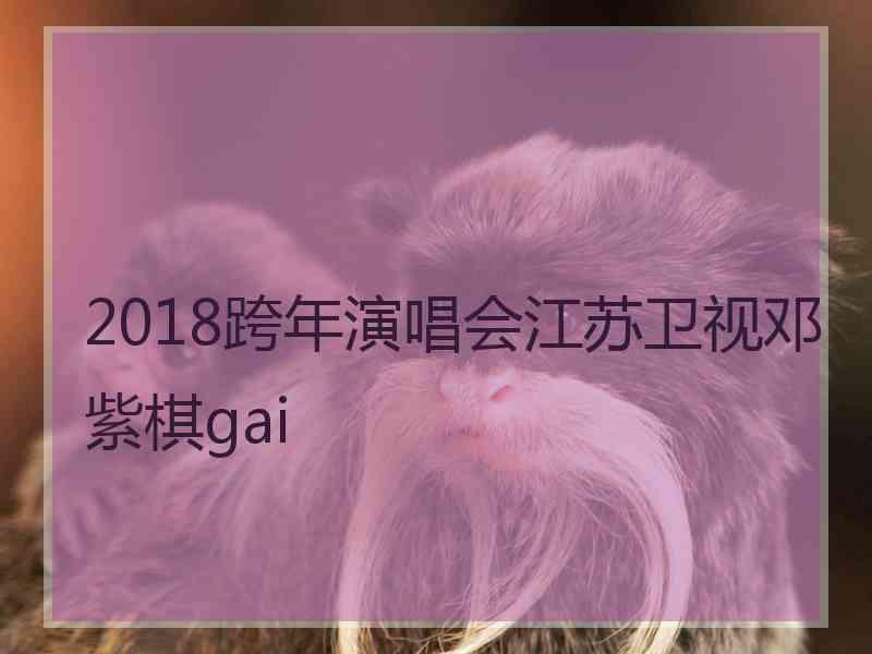 2018跨年演唱会江苏卫视邓紫棋gai