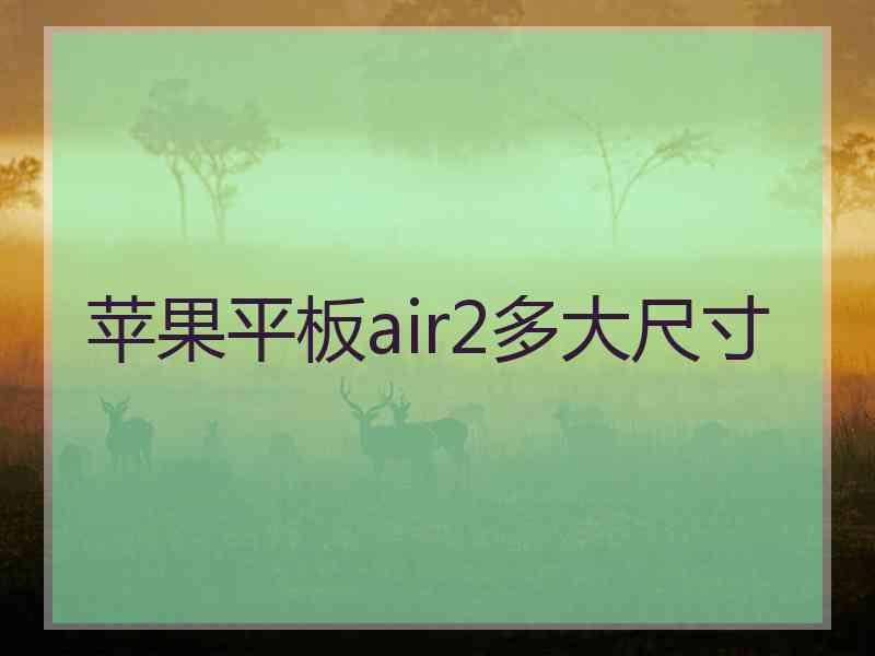 苹果平板air2多大尺寸