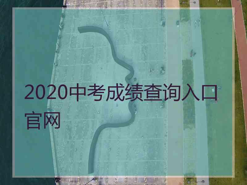 2020中考成绩查询入口官网